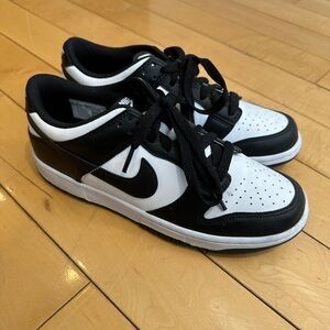 Nike Black and White Low Dunks. Worn once inside.